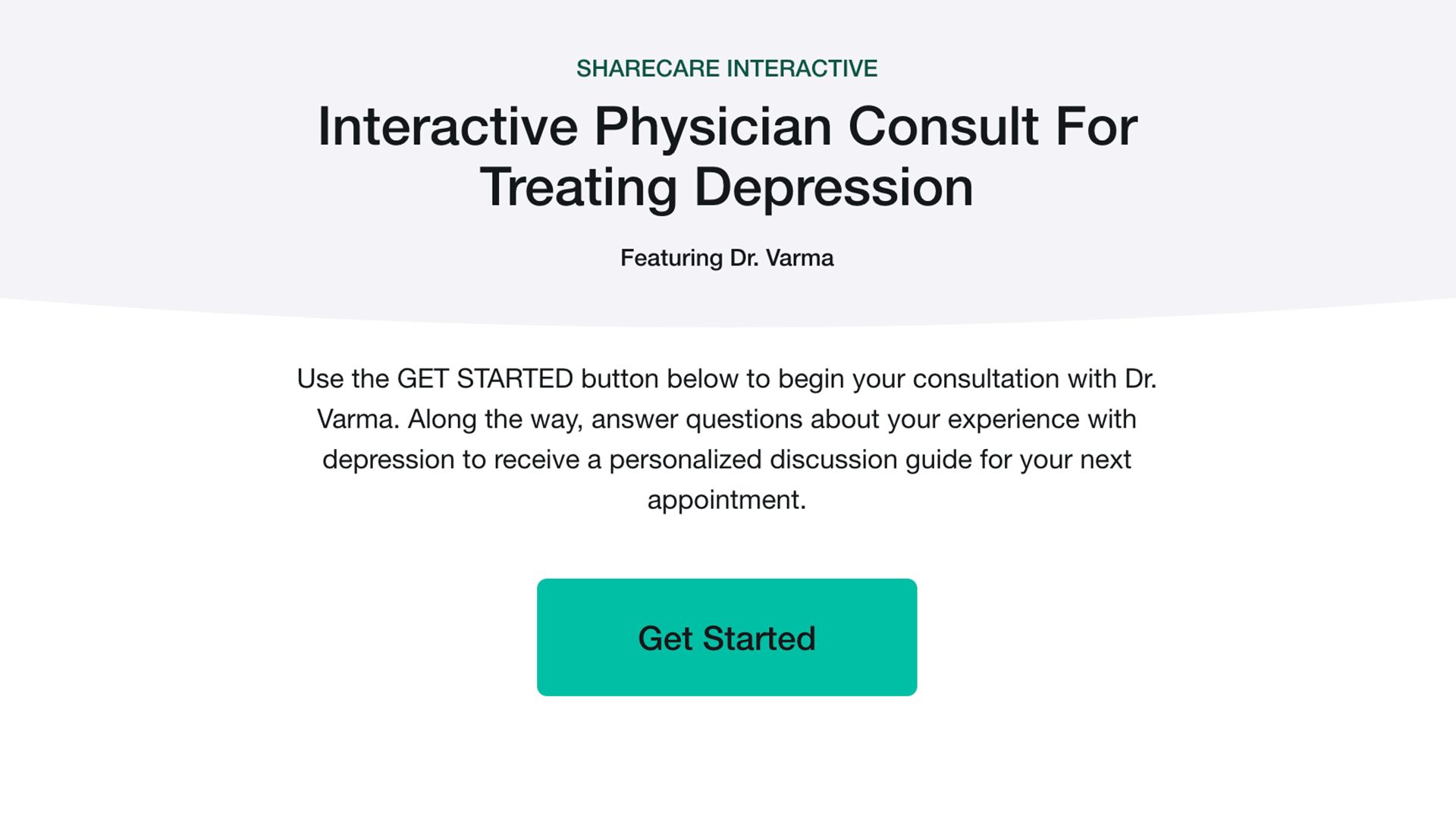 Interactive Physician Consultation: Depression