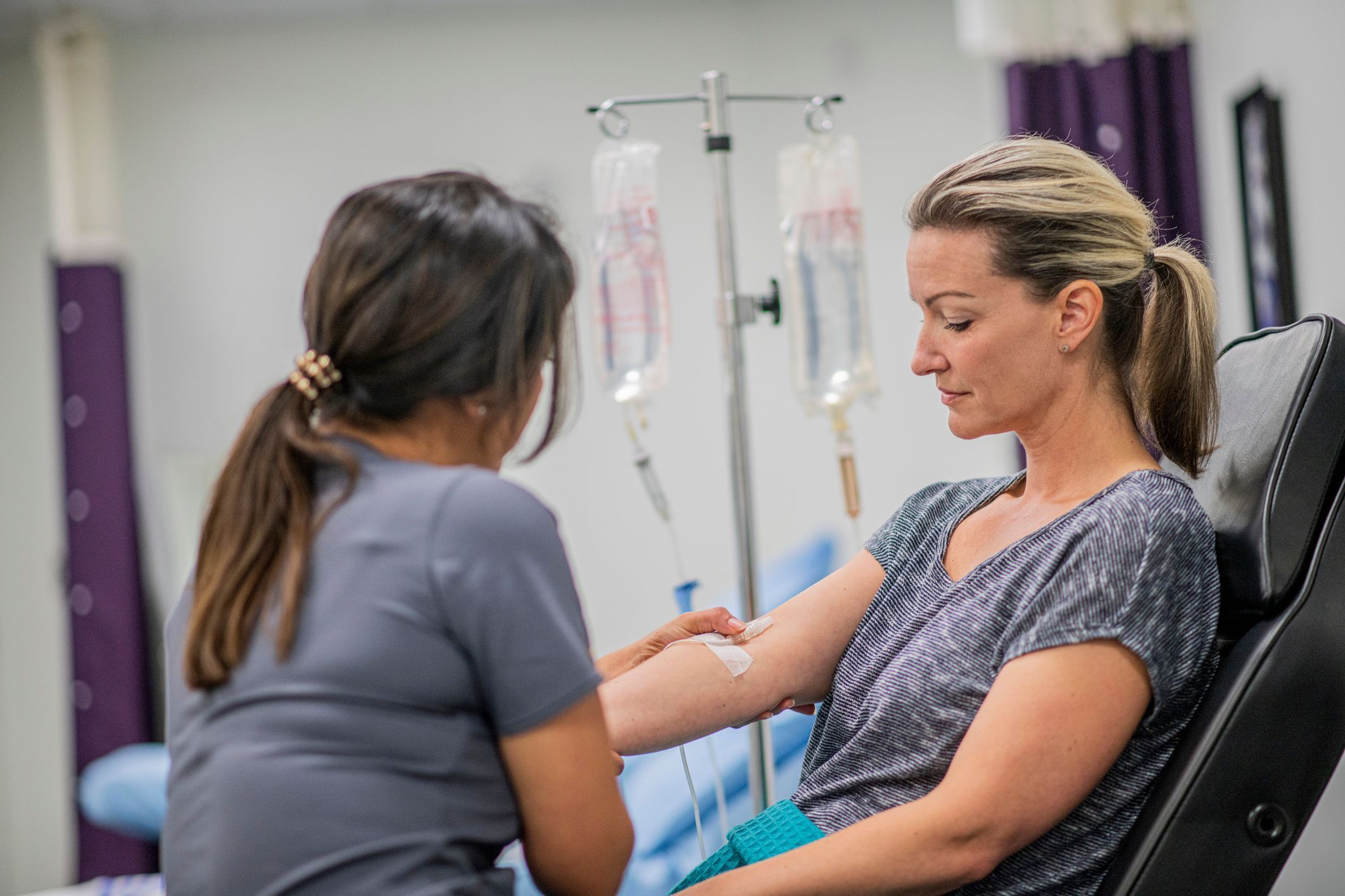 What are the treatment options for iron-deficiency anemia?